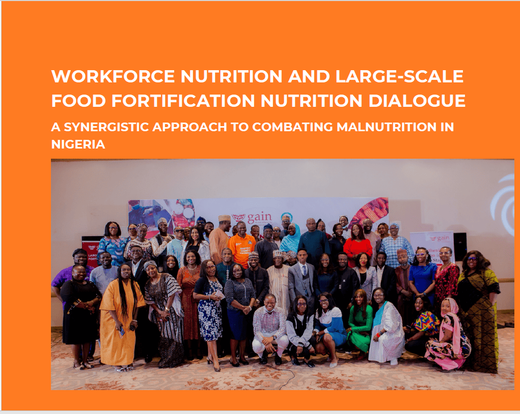 Workforce nutrition and food fortification discussion in Nigeria.