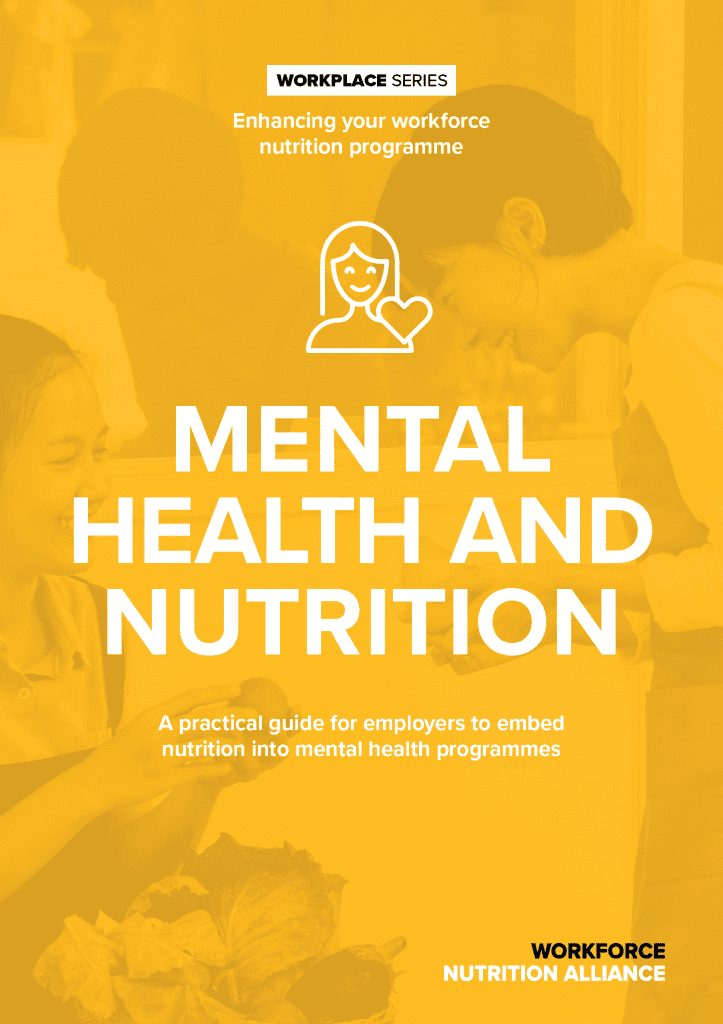 Mental health and nutrition guide for employers to support employee well-being.