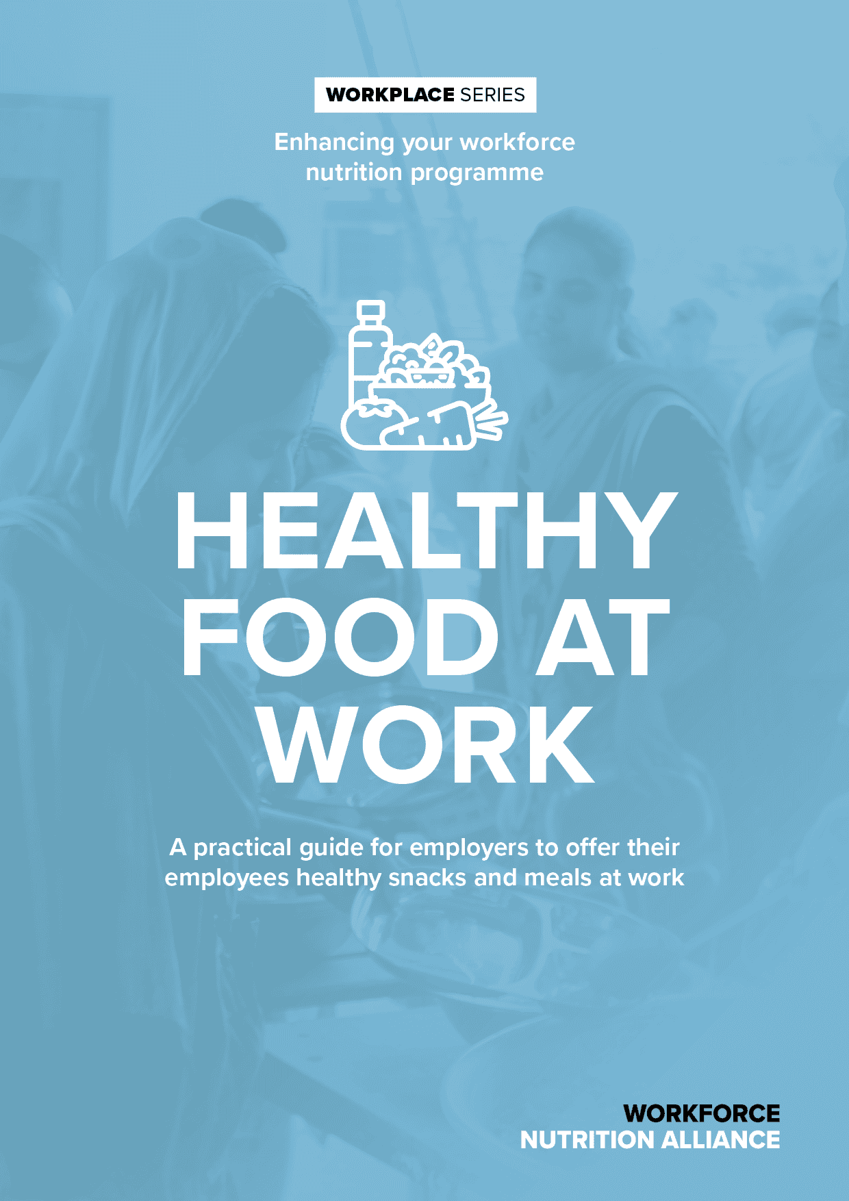 Workplace nutrition program promoting healthy snacks and meals for employees.